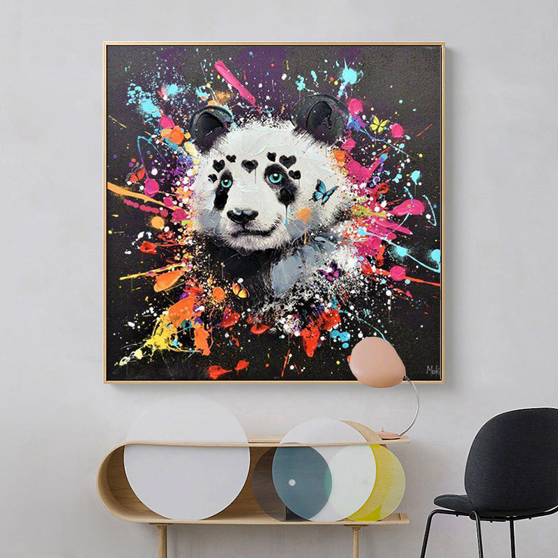 Pop Art panda canvas print