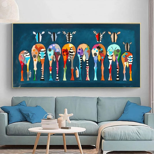 Pop Art Zebra canvas print