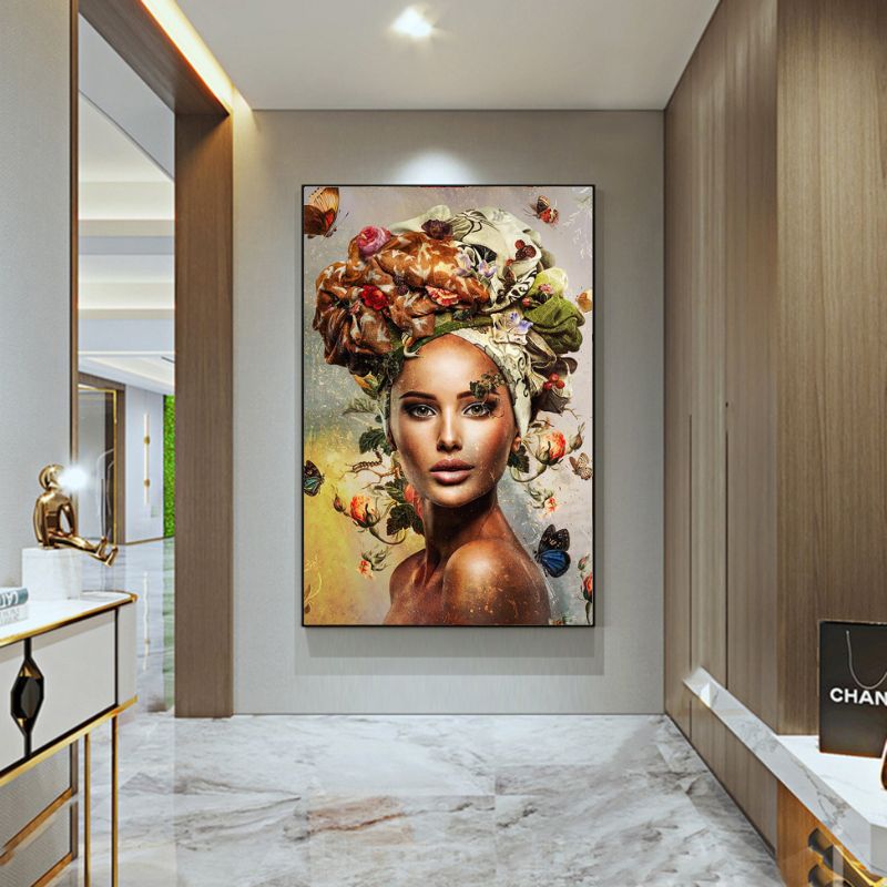 Portrait of Woman with Floral Crown