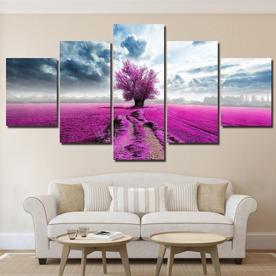 Purple Tree canvas print