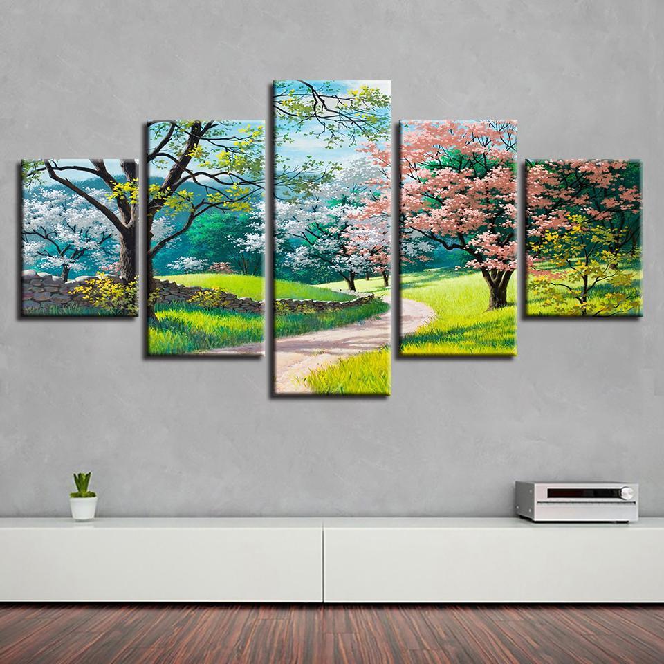 Spring Path Canvas Print