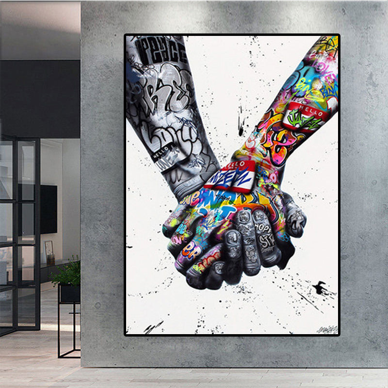 Street Art Hand Wall Art Canvas Print