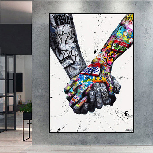 Street Art Hand Wall Art Canvas Print