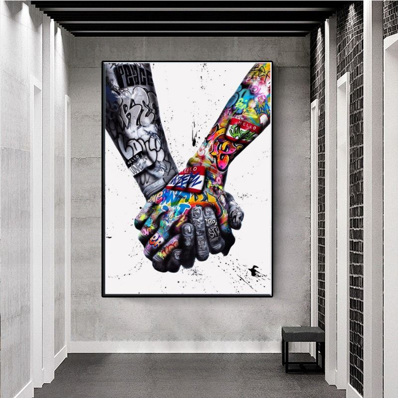 Street Art Hand Wall Art Canvas Print