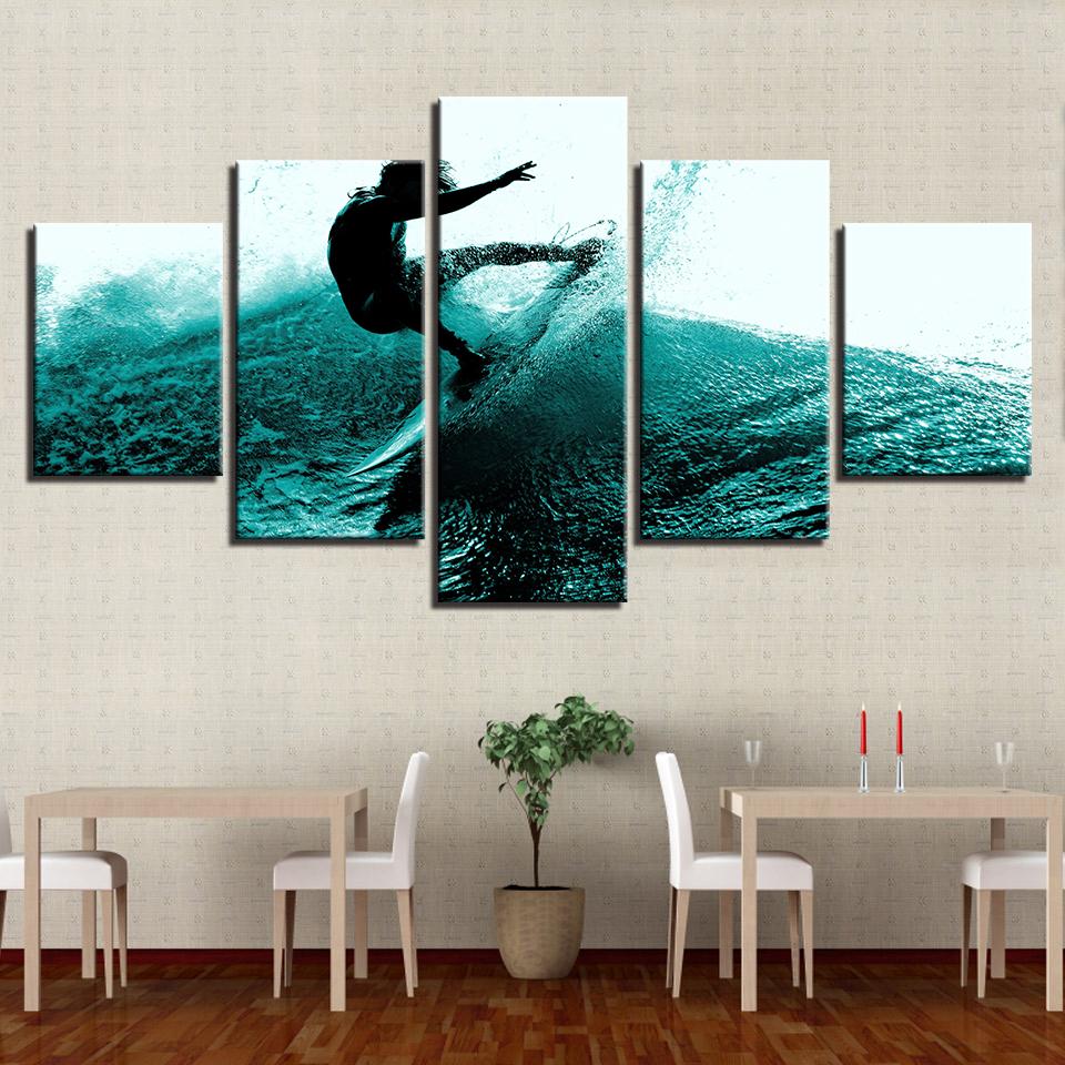 Surfeur Canvas Print