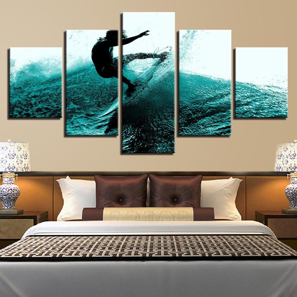 Surfeur Canvas Print