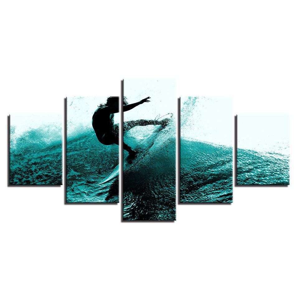 Surfeur Canvas Print