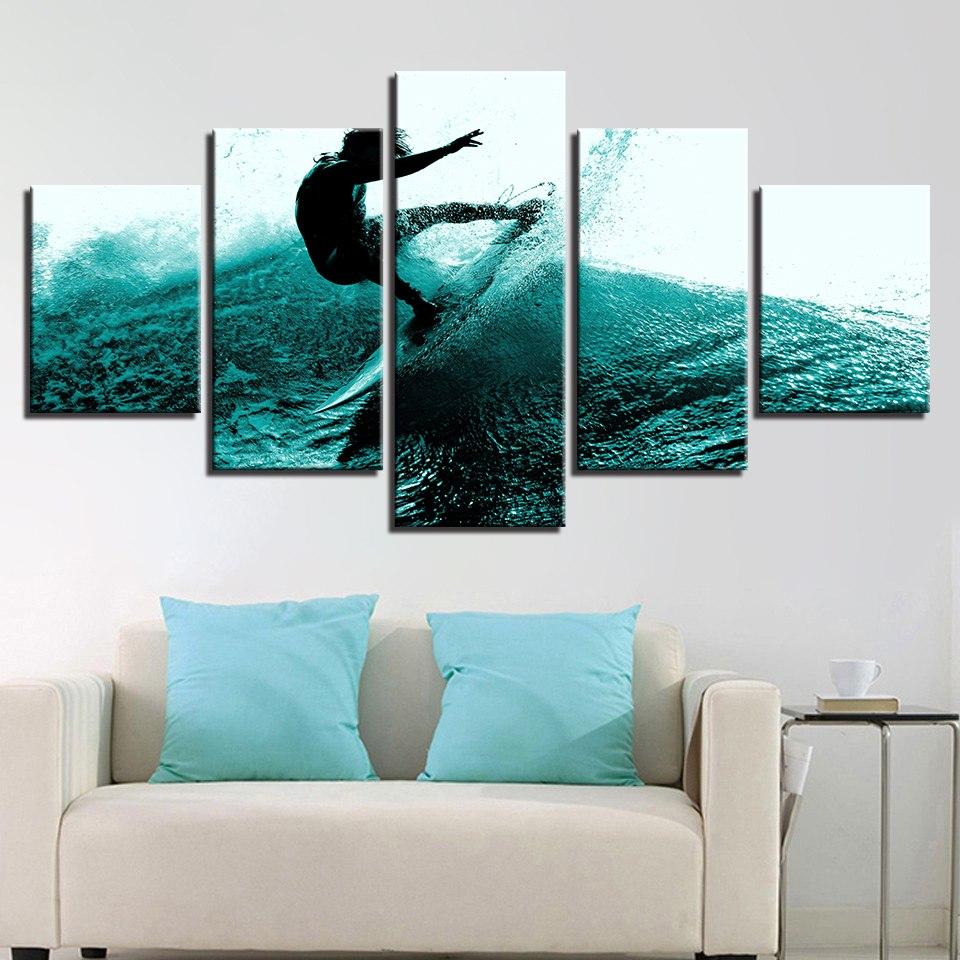 Surfeur Canvas Print
