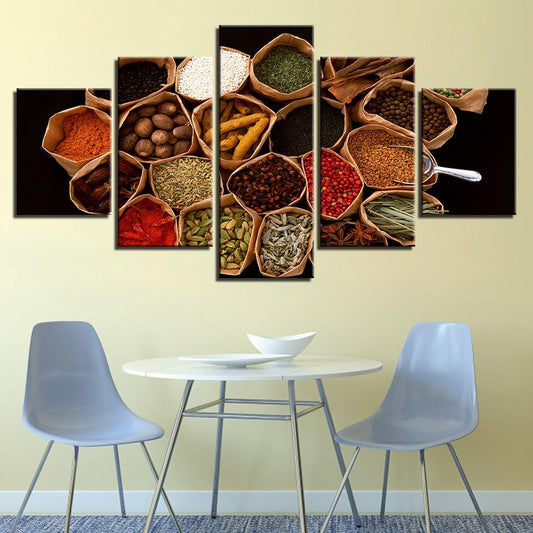 Tableau Aromates | Décoration murale imprimée sur toile. - wallartcorner.co.uk