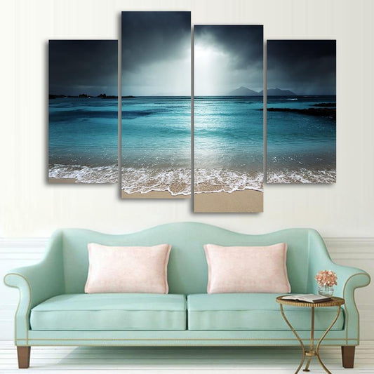 BLEUS DE CIEL ET MER - Tableau mural sur toile imprimée - wallartcorner.co.uk