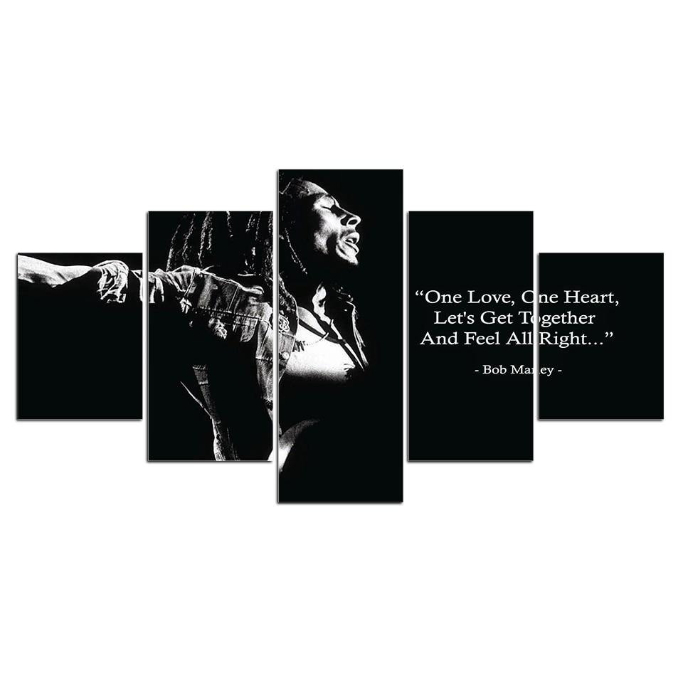 BOB MARLEY, ONE LOVE - Tableau mural sur toile imprimée - wallartcorner.co.uk