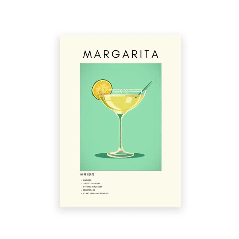 Cocktail wall art canvas print
