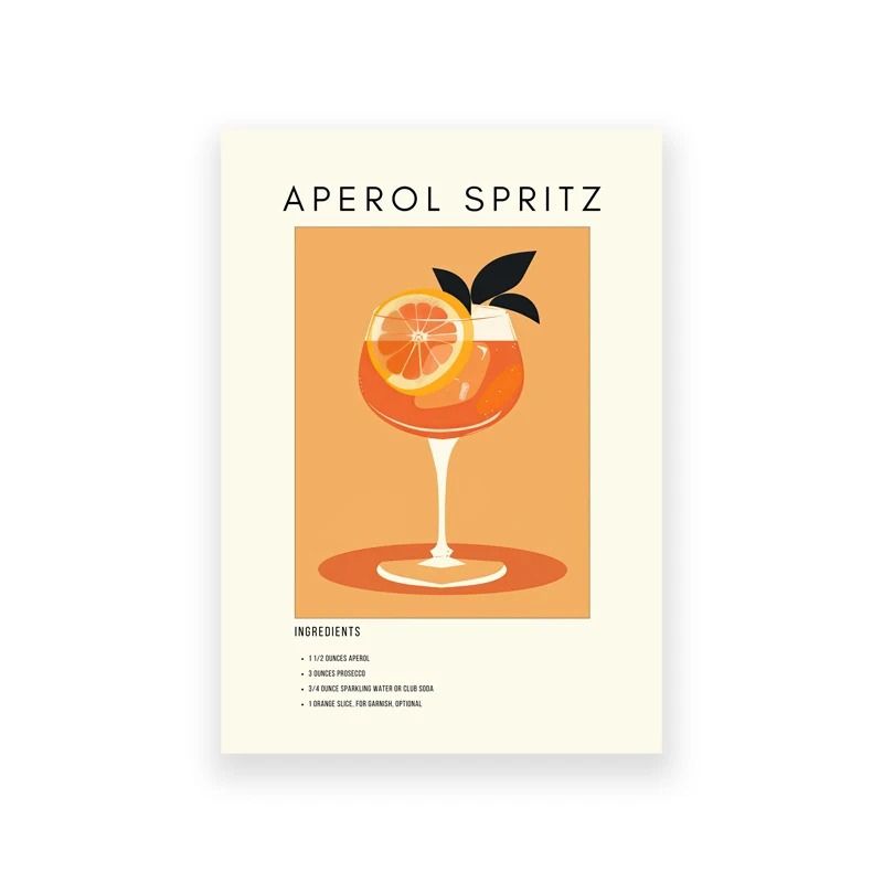 Cocktail wall art canvas print