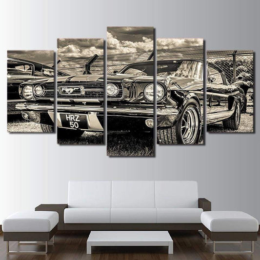 FORD MUSTANG 1965 - Tableau mural sur toile imprimée - wallartcorner.co.uk