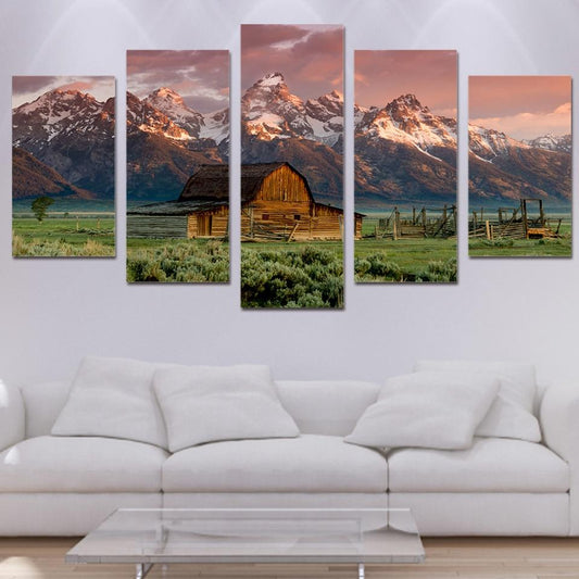 GRAND TETON PARK, WYOMING - Tableau mural sur toile imprimée - wallartcorner.co.uk