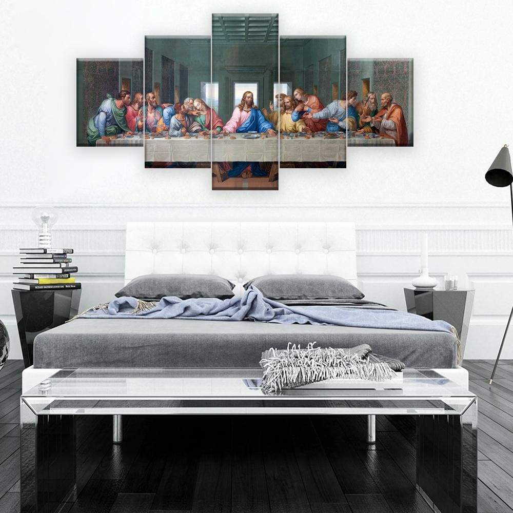 LA CÈNE, LÉONARD DE VINCI - Tableau mural sur toile imprimée - wallartcorner.co.uk