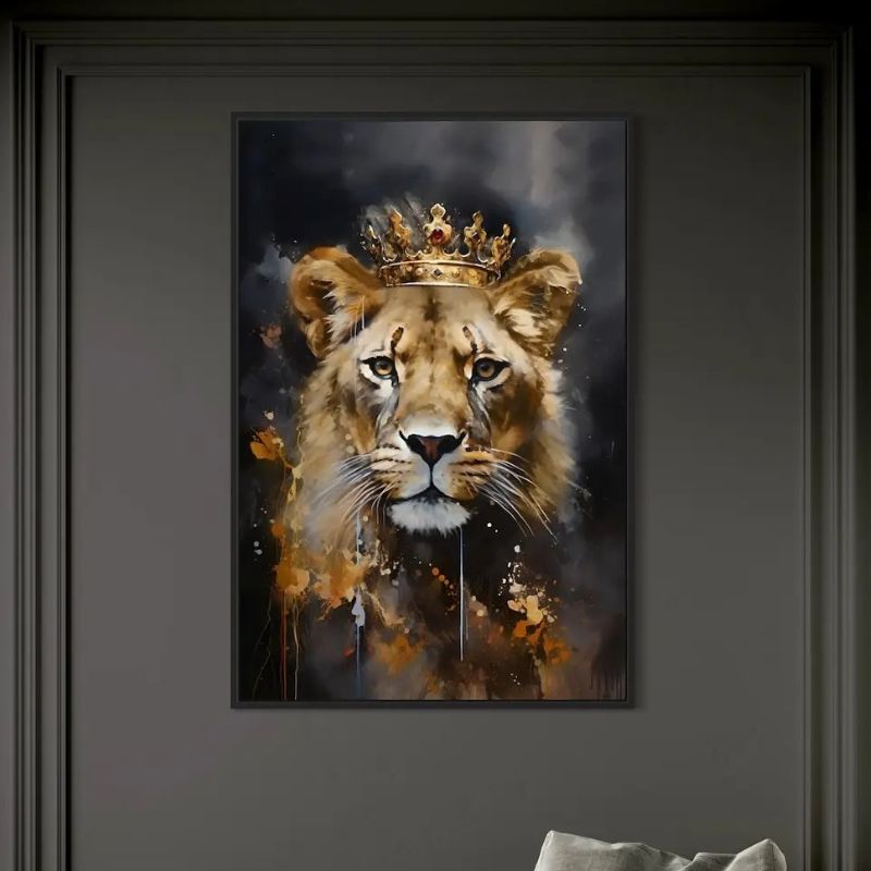 Tableau Lion et sa Couronne 2