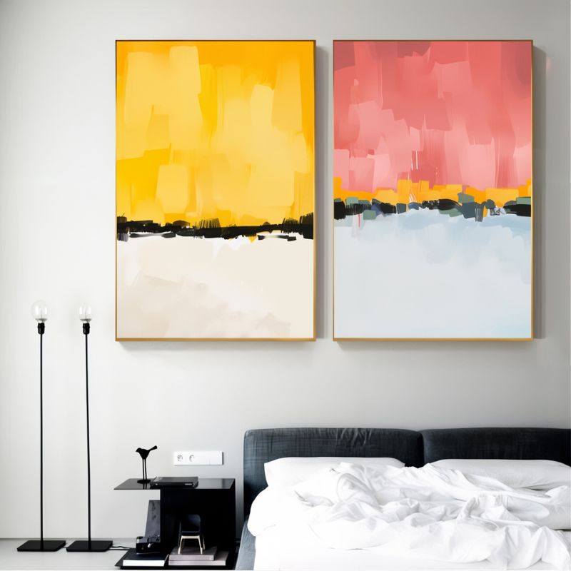 Tableau Minimaliste Couleur cadre
