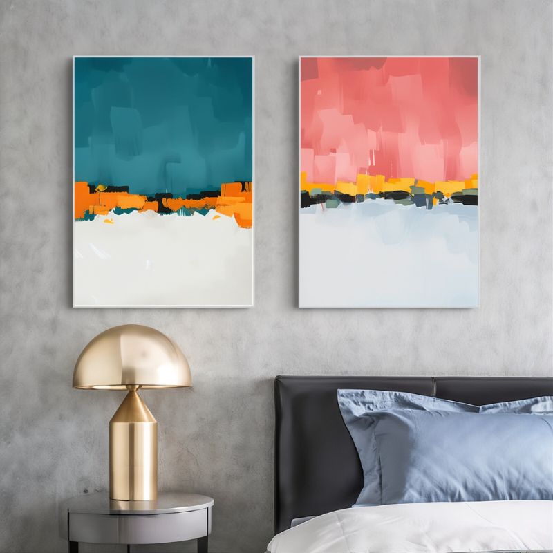 Tableau Minimaliste Couleur toile