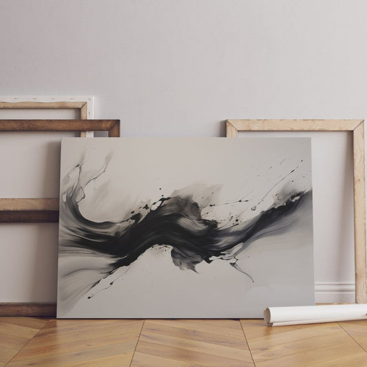 Black and White Minimalist Canvas Print