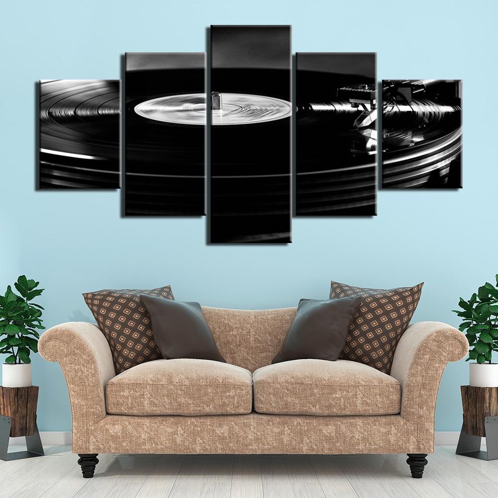 PLATINE VINYLE - Tableau mural sur toile imprimée - wallartcorner.co.uk