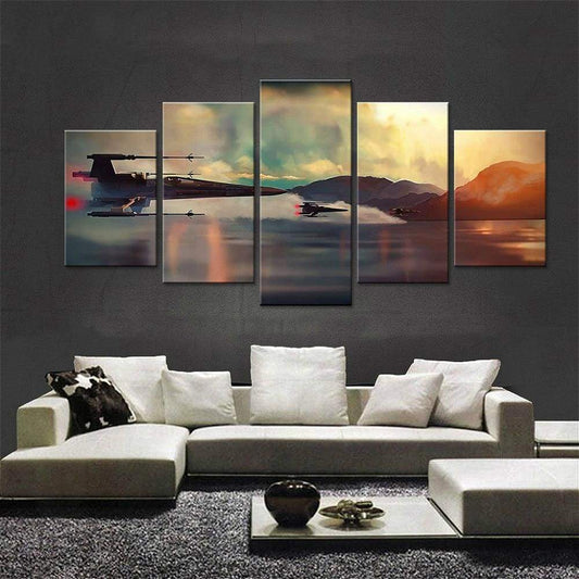 STAR WARS, LA BATAILLE - Tableau mural sur toile imprimée - wallartcorner.co.uk