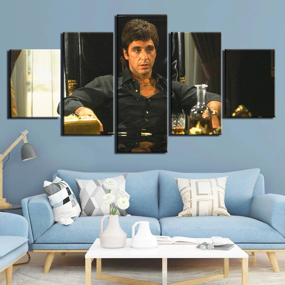 TONY MONTANA - Tableau mural sur toile imprimée - wallartcorner.co.uk
