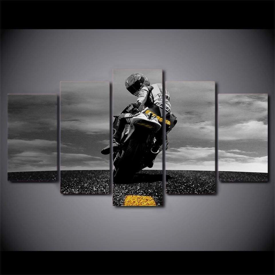 VALENTINO ROSSI - Tableau mural sur toile imprimée - wallartcorner.co.uk