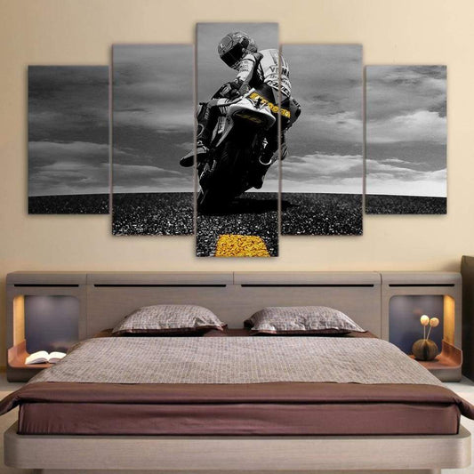 VALENTINO ROSSI - Tableau mural sur toile imprimée - wallartcorner.co.uk