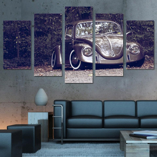 VW COCCINELLE - Tableau mural sur toile imprimée - wallartcorner.co.uk