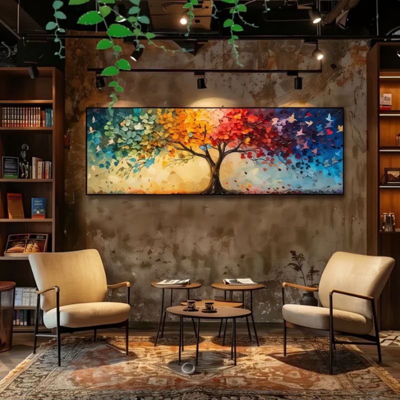 The Tree of Life Four Seasons Wall Art Canvas Print